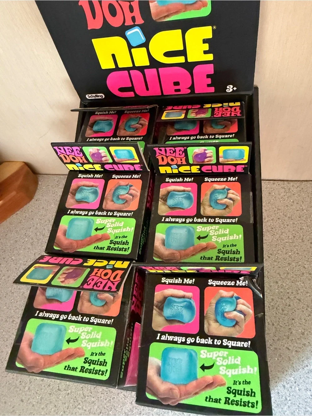 NeeDoh Nice Cube Kids Toy - Pink